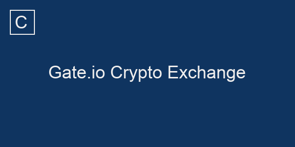 Gate.io Crypto Exchange