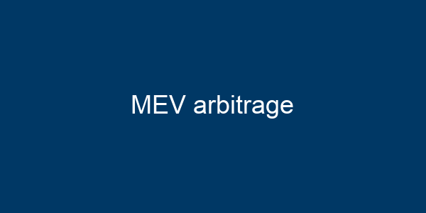 MEV arbitrage